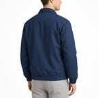 Additional view 5 of the Cream knit jacket showing the full zip and ribbed trims and construction