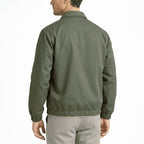 Additional view 6 of the Cream knit jacket showing the full zip and ribbed trims and construction