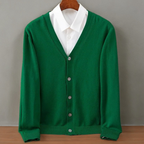 Men's Cashmere Cardigan | V Neck Button Front Layer - image 5