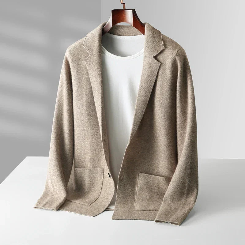 Men's Cashmere Cardigan | Shawl Collar Button Front - image 2