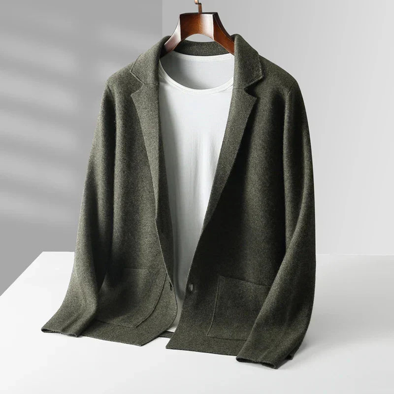 Men's Cashmere Cardigan | Shawl Collar Button Front - image 5