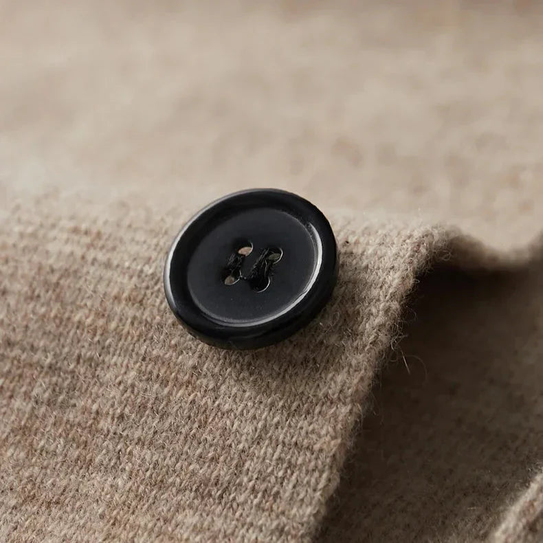 Men's Cashmere Cardigan | Shawl Collar Button Front - image 6
