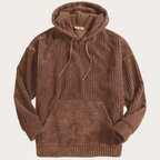 Men's Corduroy Hoodie | Plush Drawstring Relaxed Layer - image 2