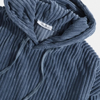 Men's Corduroy Hoodie | Plush Drawstring Relaxed Layer - image 5