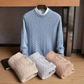 Men's Cotton Cable Sweater | Dense Soft Breathable Knit - image 1