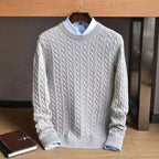Men's Cotton Cable Sweater | Dense Soft Breathable Knit - image 3