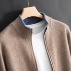 Men's Cotton Zip Cardigan | Smooth Refined Everyday Knit - image 1