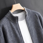 Men's Cotton Zip Cardigan | Smooth Refined Everyday Knit - image 2