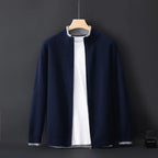 Men's Cotton Zip Cardigan | Smooth Refined Everyday Knit - image 7