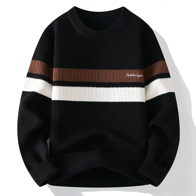 Men's Heritage Stripe Knit | Midweight Textured Rib Sweater - image 5