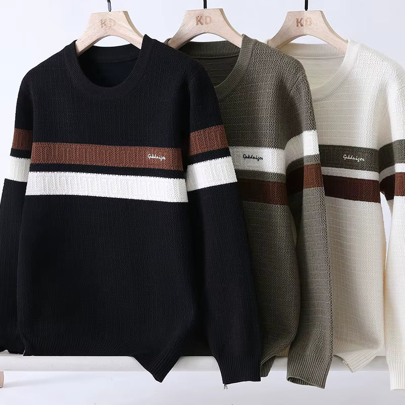 Men's Heritage Stripe Knit | Midweight Textured Rib Sweater - image 6