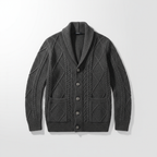 Men's Knitted Wool Cardigan | Soft Structured Button Front Layer - image 13