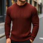 Men's Knitted Wool Sweater | Structured Soft Knit - image 2