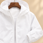 Hooded Jacket additional view 2 showing the fixed hood and streamlined zip front