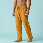 Mustard gold drawstring trousers