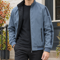 Reversible Jacket in Dark Gray showing the reversible two-tone construction and ribbed trims.