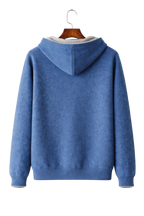 Men's Reversible Wool Zip Hoodie | Two Way Layer With Pockets - image 6