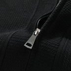 Men's Ribbed Zip Cardigan | Relaxed Knit With Patch Pockets - image 5