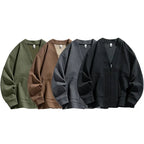 Men's Ribbed Zip Cardigan | Relaxed Knit With Patch Pockets - image 6