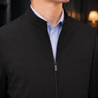 Stand-Collar Jacket additional view 2 showing the stand collar and clean full-zip front