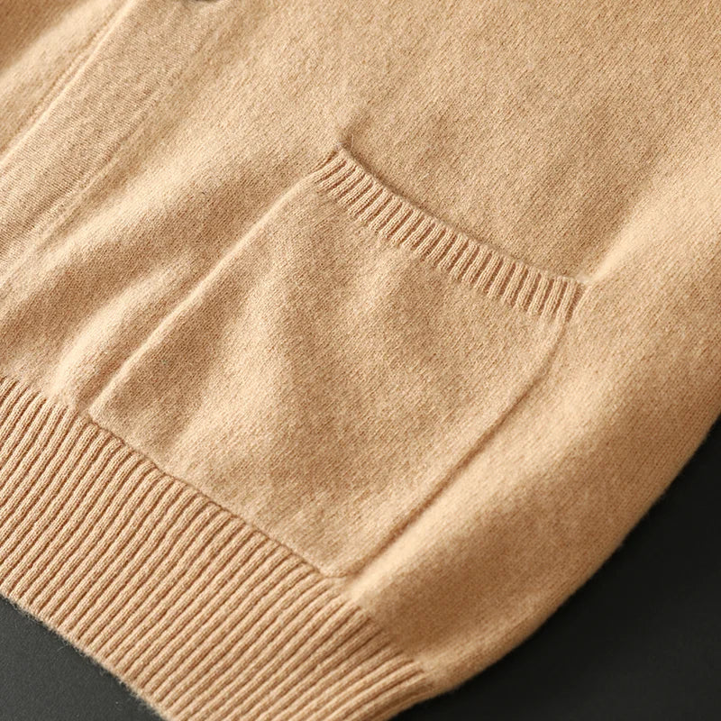 Men's Striped Sleeve Cardigan | Button Front Knit - image 6