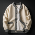 Men's Two Tone Cardigan | Heavyweight Button Front Knit - image 3