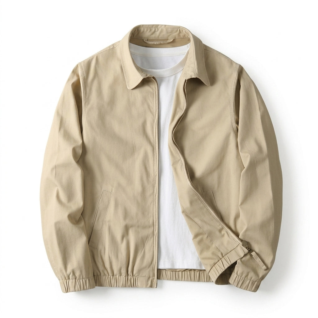 Quilted Jacket in Cream showing the tonal quilting and relaxed shape