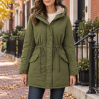 Green parka worn on a Washington DC street.