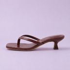Single Red Wine toe-post sandal