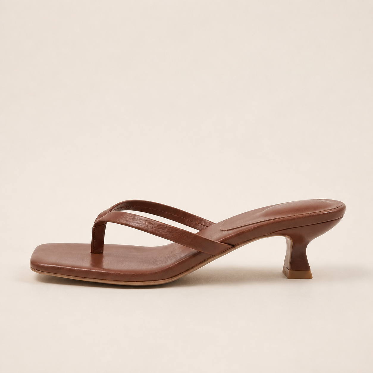 Single Brown toe-post sandal