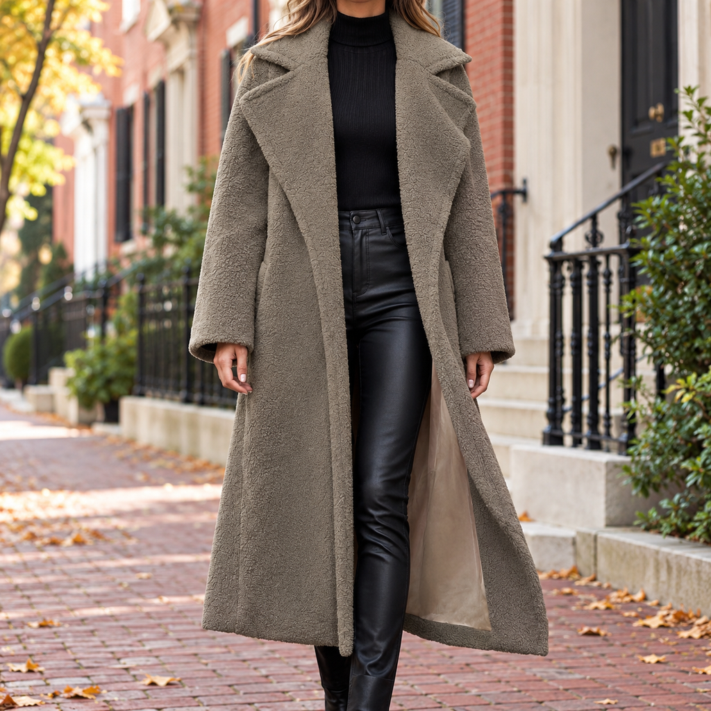 Khaki overcoats worn on a Washington DC street.