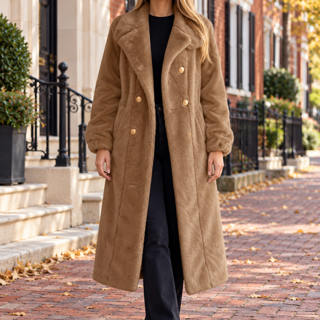 Camel overcoats worn on a Washington DC street.