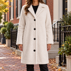 White overcoats worn on a Washington DC street.