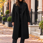 Black overcoats worn on a Washington DC street.