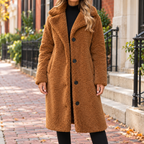 Brown overcoats worn on a Washington DC street.