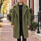 Olive overcoats worn on a Washington DC street.