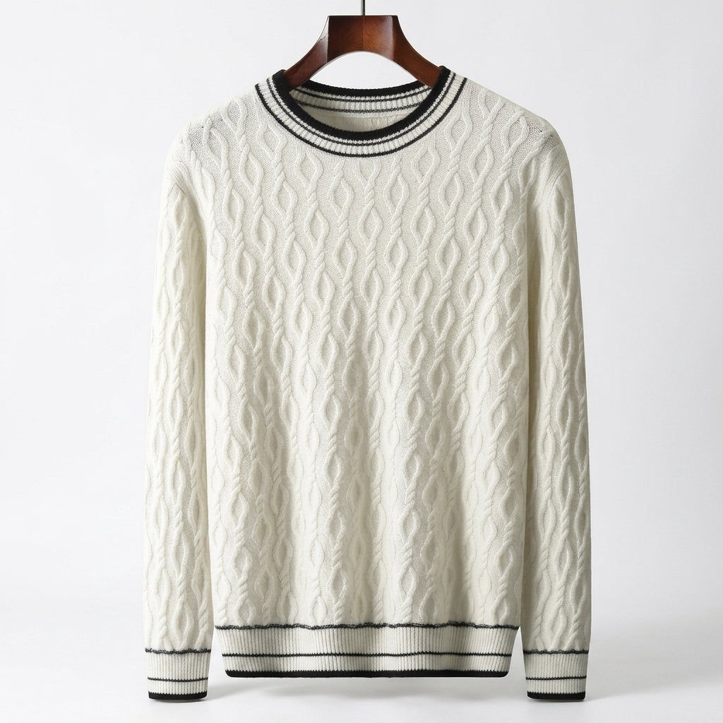Men's 100% Cashmere Crew Sweater | Lightweight Warmth, Everyday Luxury product photo 2