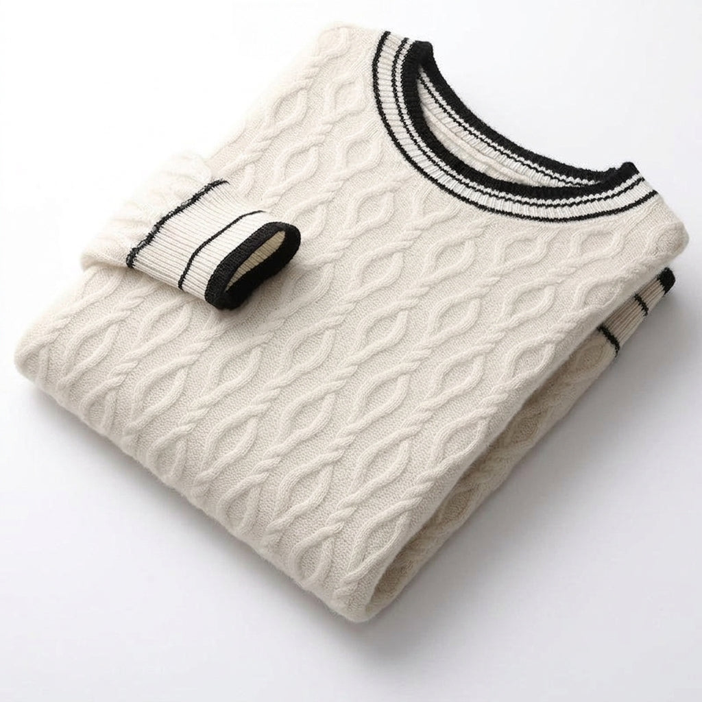 Men's 100% Cashmere Crew Sweater | Lightweight Warmth, Everyday Luxury product photo 4