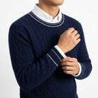 Men's 100% Cashmere Crew Sweater | Lightweight Warmth, Everyday Luxury product photo 5