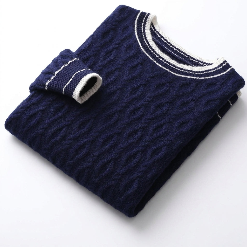 Men's 100% Cashmere Crew Sweater | Lightweight Warmth, Everyday Luxury product photo 6