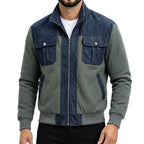 Men's Cargo Jacket | Insulated Tailored Collar, Brown or Green, Everyday Outerwear product photo 1