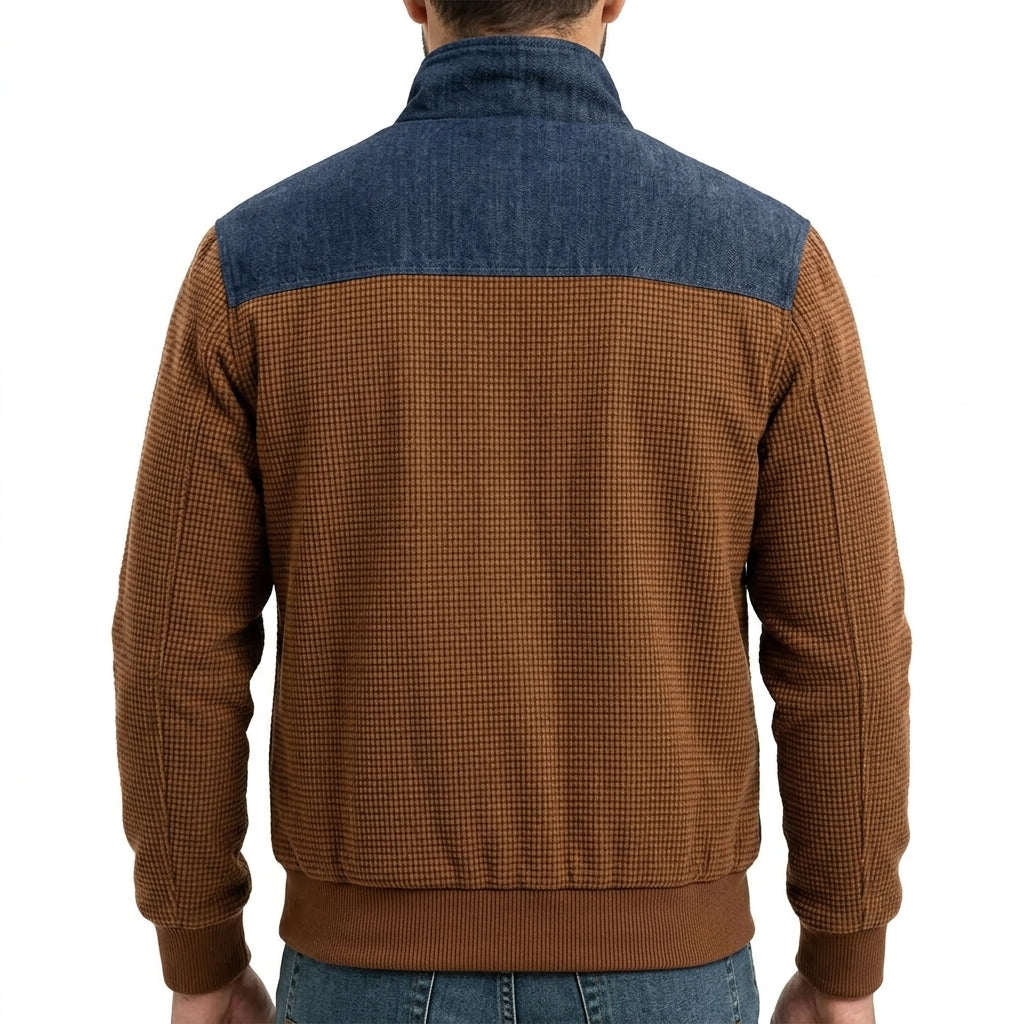 Men's Cargo Jacket | Insulated Tailored Collar, Brown or Green, Everyday Outerwear product photo 3