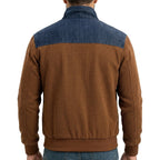 Men's Cargo Jacket | Insulated Tailored Collar, Brown or Green, Everyday Outerwear product photo 3