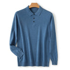 Men's Merino Polo Sweater | Soft Knit Long Sleeve, Multiple Colors, Everyday Layering product photo 3