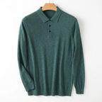Men's Merino Polo Sweater | Soft Knit Long Sleeve, Multiple Colors, Everyday Layering product photo 4