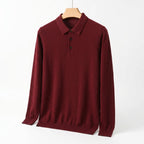 Men's Merino Polo Sweater | Soft Knit Long Sleeve, Multiple Colors, Everyday Layering product photo 6