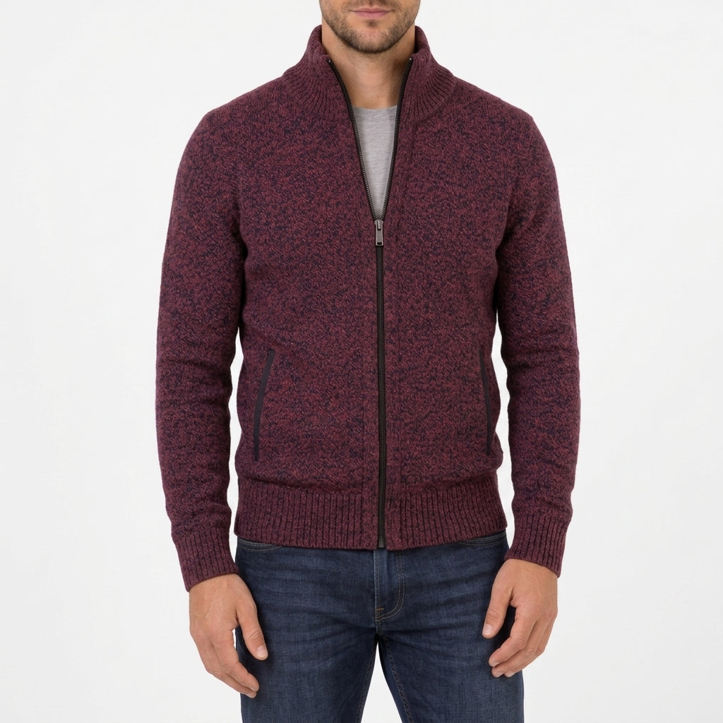 Men's Merino Zip Sweater | Lightweight Ribbed Knit, Multiple Colors, Everyday Layering product photo 6
