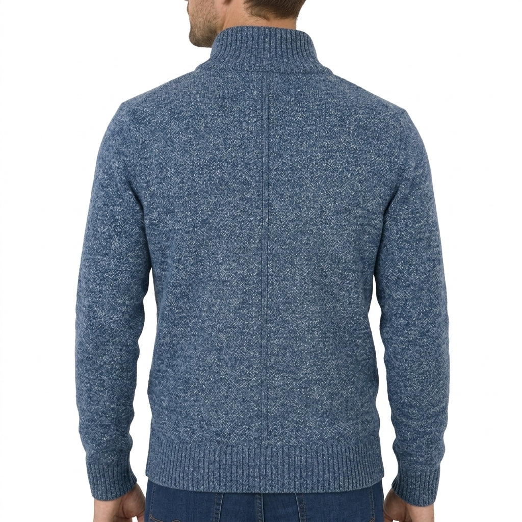 Men's Merino Zip Sweater | Lightweight Ribbed Knit, Multiple Colors, Everyday Layering product photo 8