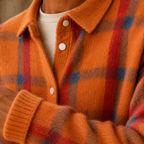 Men's Plaid Cardigan | Button Front Knit, Multiple Colors, Everyday Layering product photo 3