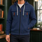 Men's Utility Zip Hoodie | Drawcord Hood, Four Pocket Front, Everyday Layer product photo 4